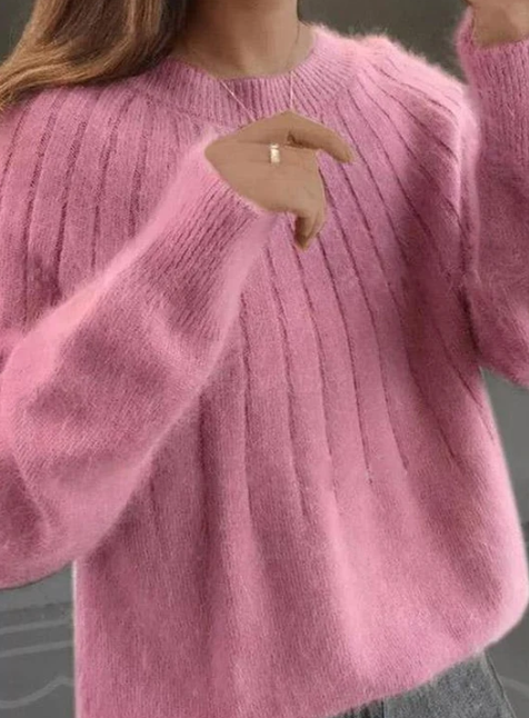 Drune | Flauschiger Kaschmir-Strickpullover