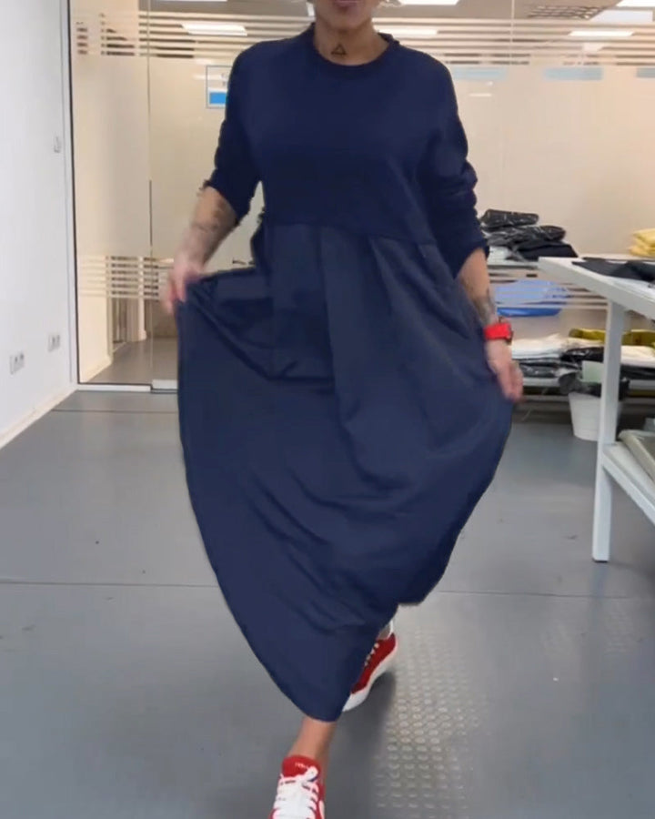 Drune | In Uni Farbe Freizeitkleid