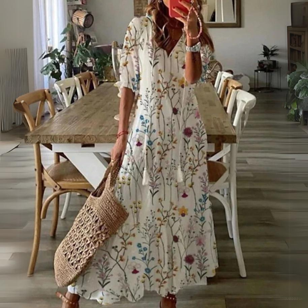 Drune | Maxi Kleid Mit Blumenmuster