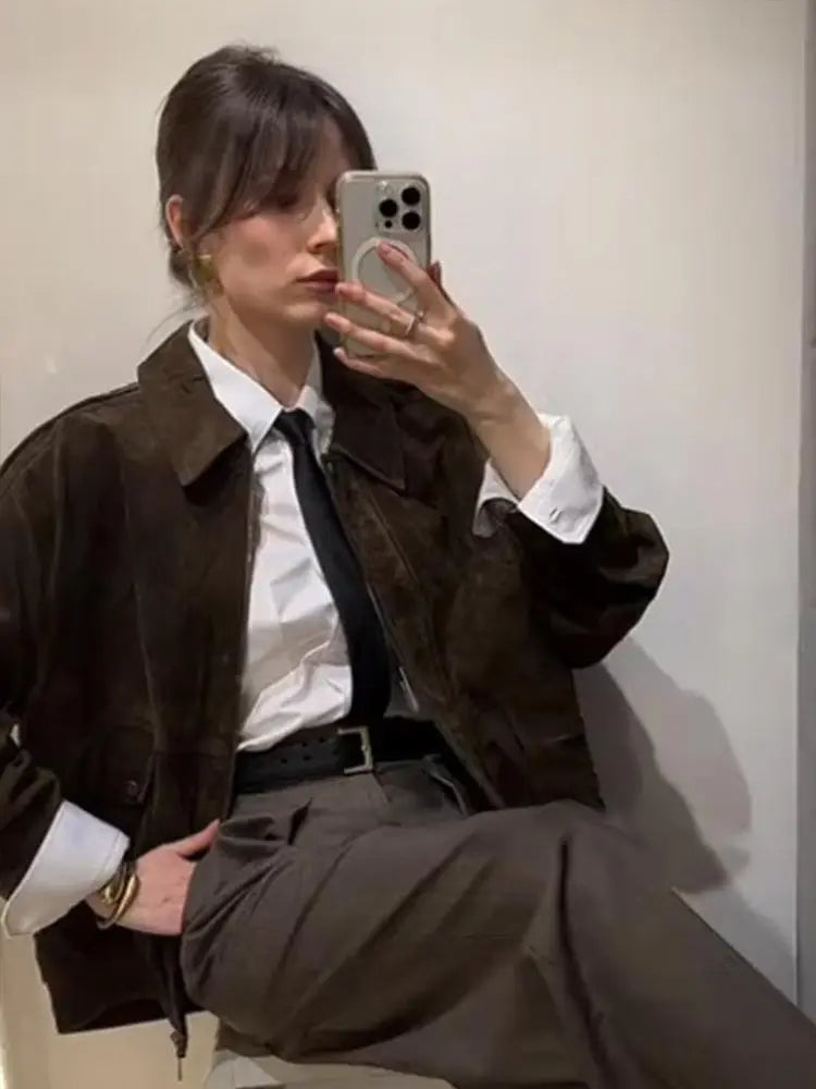 Drune | Jacke mit Reißverschluss und Reverskragen