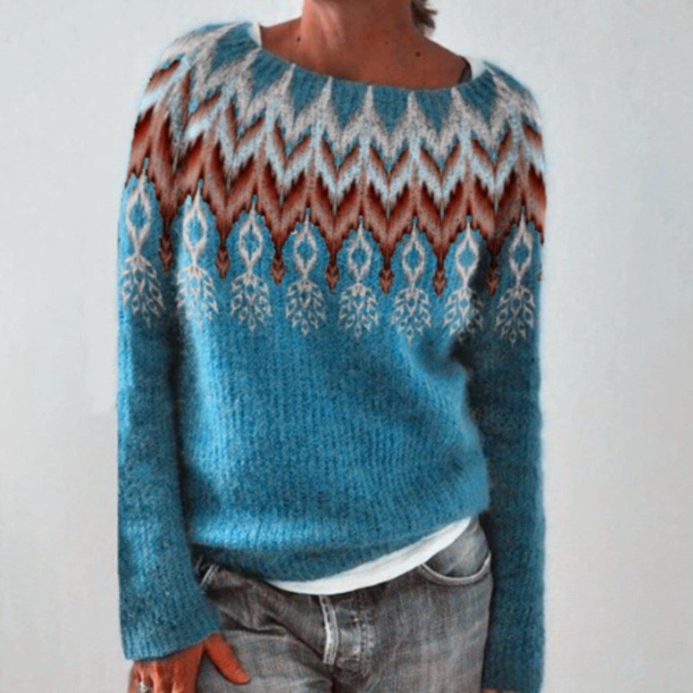 Drune | Warmer Herbstpullover mit Rundhalsausschnitt für Damen