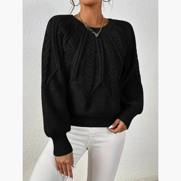 Drune | Klassischer Kabelstrickpullover für Damen