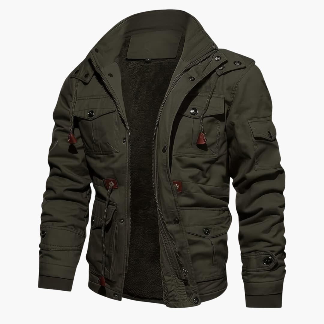 Drune | Warme Fleecejacke mit Taschen für Herren