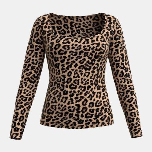 Drune | Langarm Leopard Oberteil