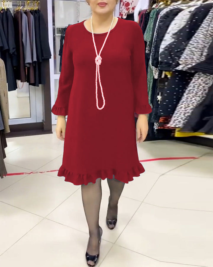 Drune | Patchwork Kleid mit Rüschen