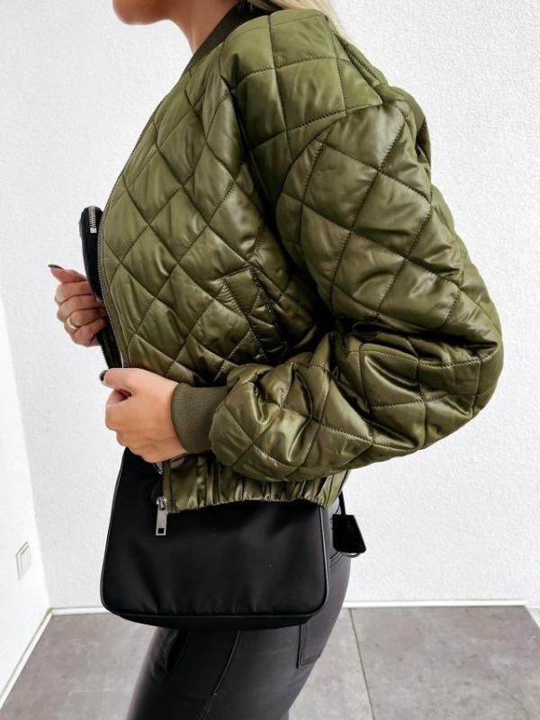 Drune | Gepolsterte Damen Bomberjacke mit Taschen