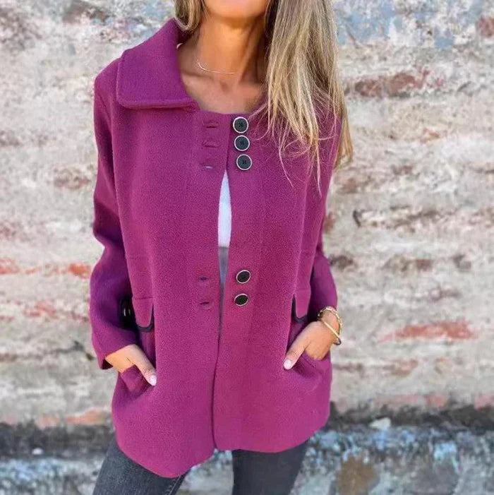 Drune | Stilvolle Jacke Knopfverschluss Eleganter Alltagschnitt