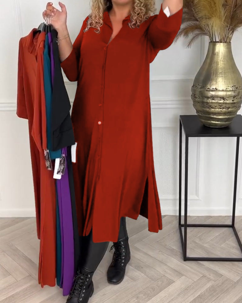 Drune | Hemdkleid mit Knöpfen