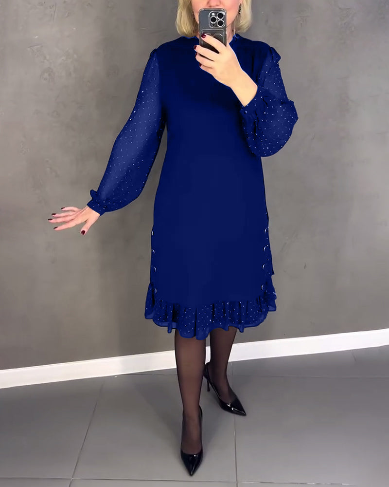 Drune | Kleid mit Langen Ärmeln und Punkten