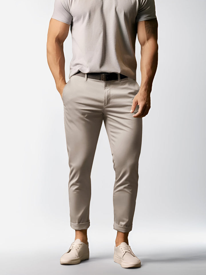 Drune | Hochwertige, Dehnbare Herren Chino Hose Aus Pflegeleichtem Baumwoll Mischgewebe