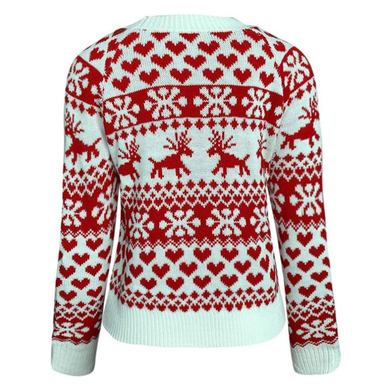 Drune | Rote Strickpullover - Weinachten