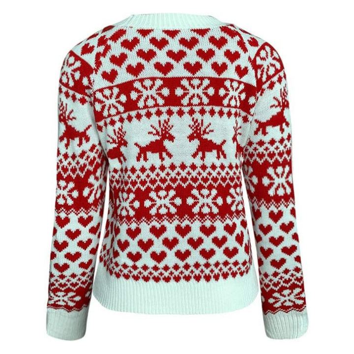 Drune | Rote Strickpullover - Weinachten