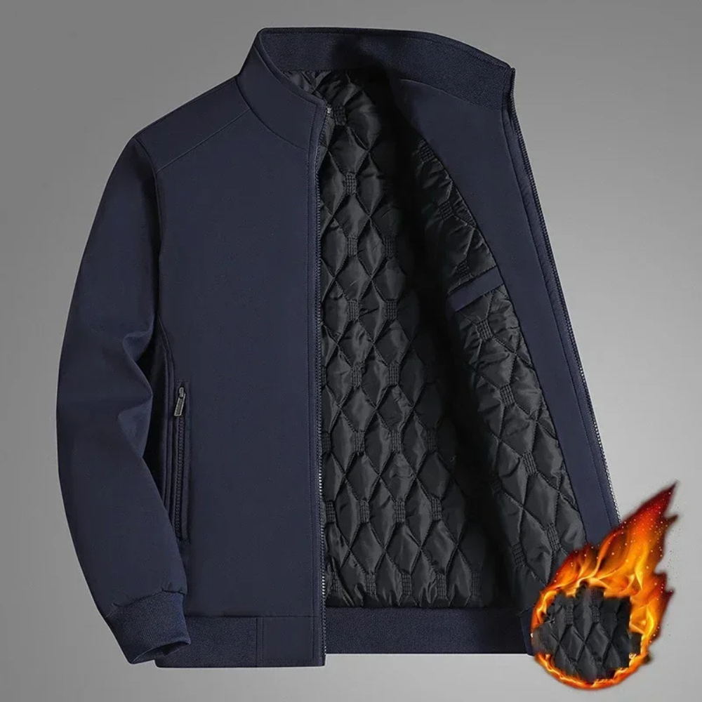 Drune | Bunte Winterjacke mit Stehkragen für Herren - Stylisch