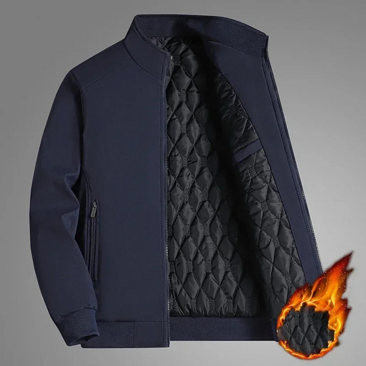 Drune | Bunte Winterjacke mit Stehkragen für Herren - Stylisch