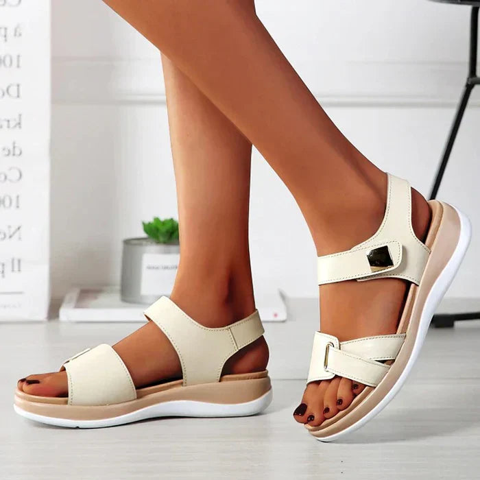 Drune | Orthopädische Flache Sandalen mit Verstellbaren Riemen