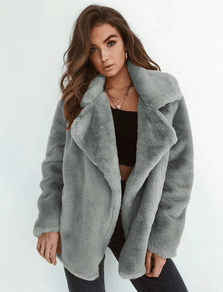 Drune | Kunstpelzjacke - Plüschig und Gemütlich - Auffällige Oberbekleidung
