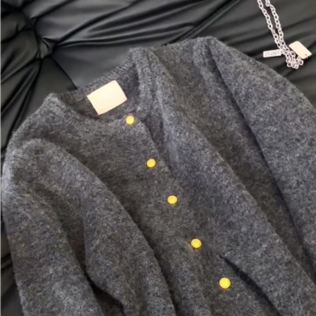 Drune | Cardigan Warm für Frauen Lockerer Schnitt