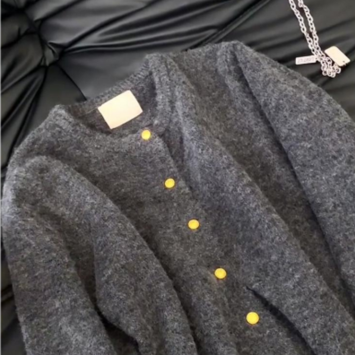Drune | Cardigan Warm für Frauen Lockerer Schnitt