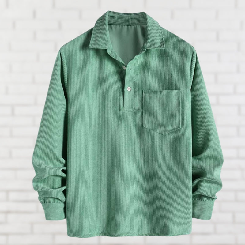 Drune | Lässige Cordhemd Weich und Komfortabel Zeitloser Stil
