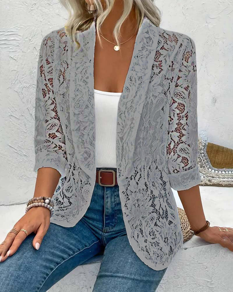 Drune | Eleganter Blazer mit Spitze