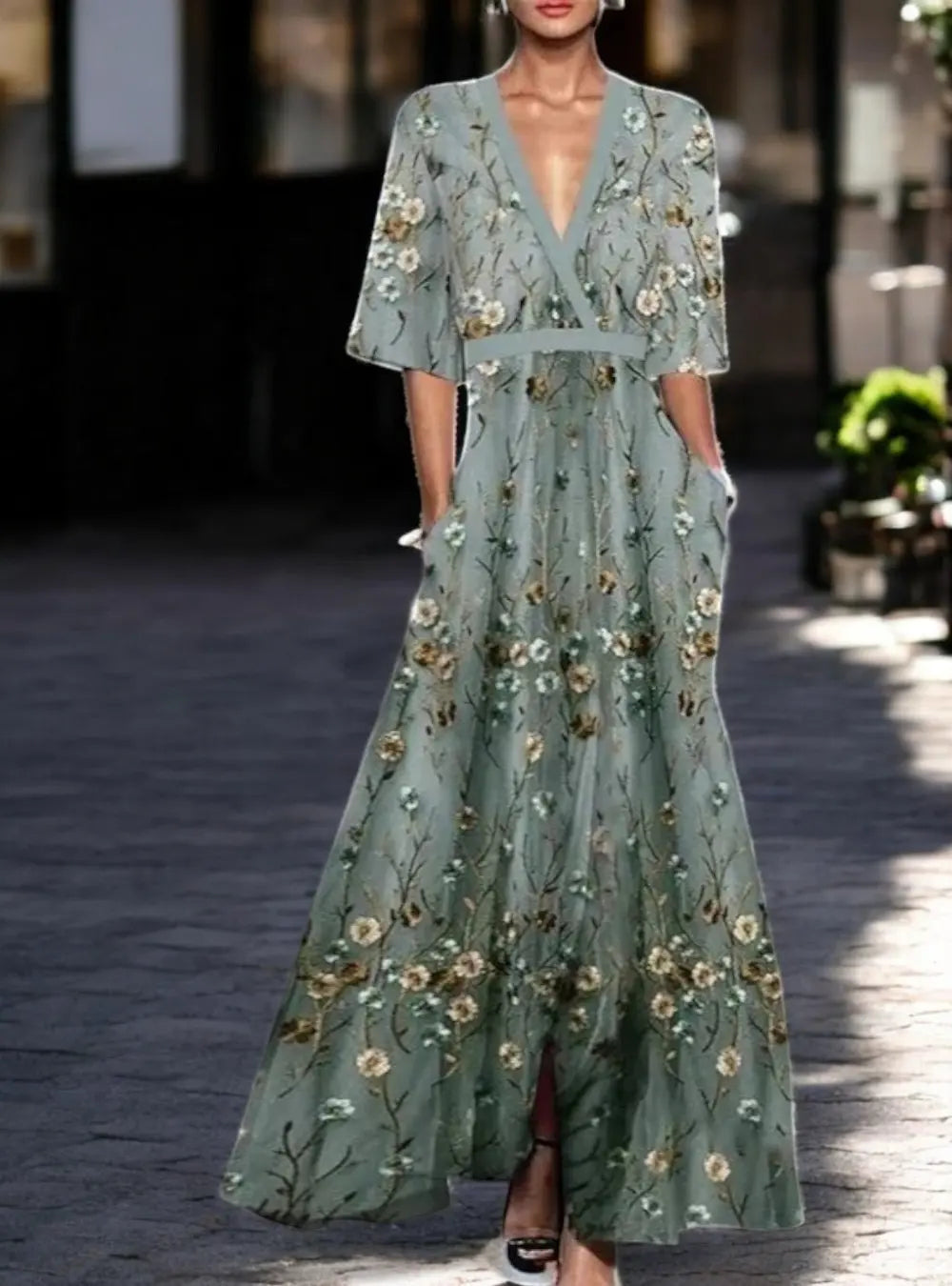Drune | Farbliche Maxi-Kleid