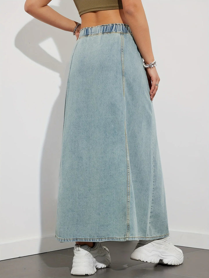 Drune | A-Linie Denim-Rock