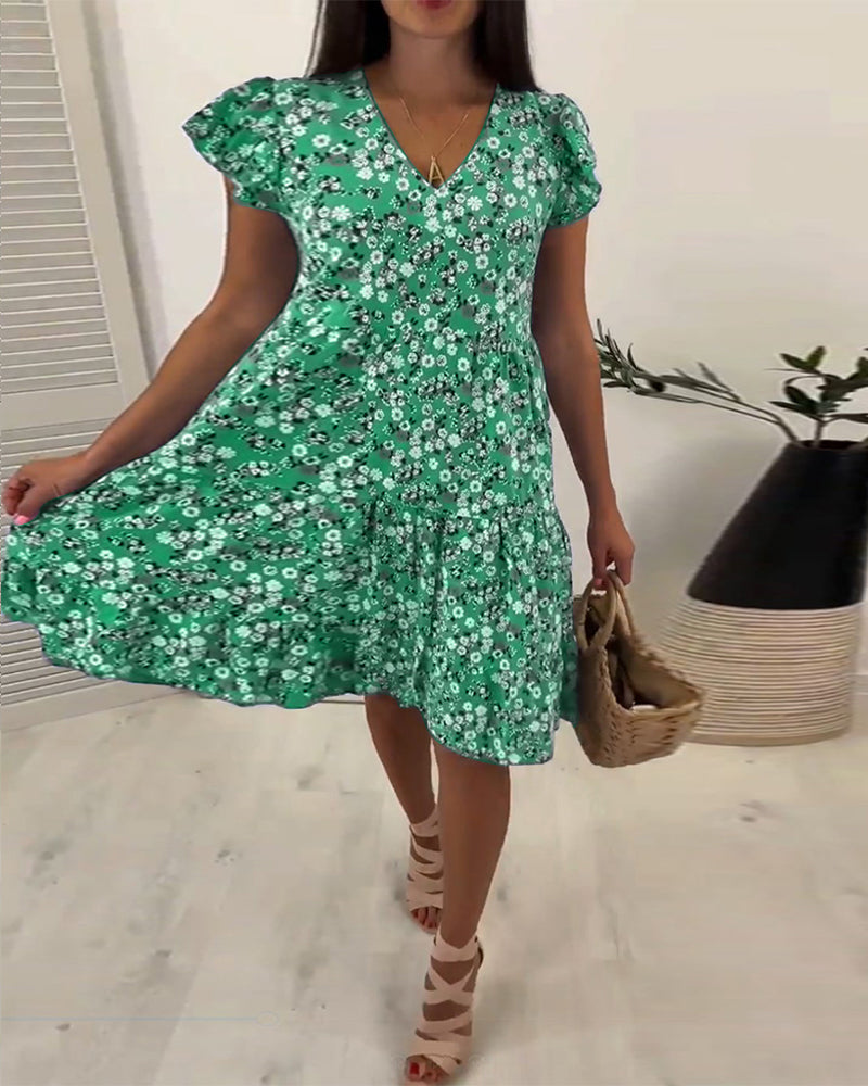 Drune | Frische Sommerkleid mit Blumenmuster