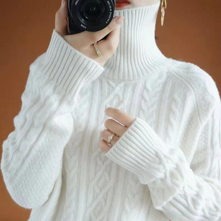 Drune | Pullover aus Strick für Frauen mit warmem Rollkragen