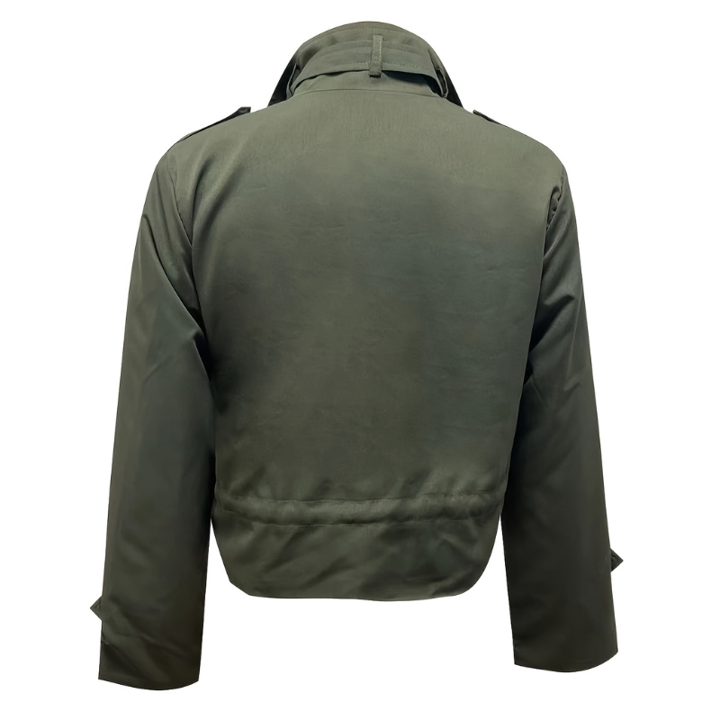 Drune | Fieldjacke Grün - Übergangsjacke Mit Hohem Kragen