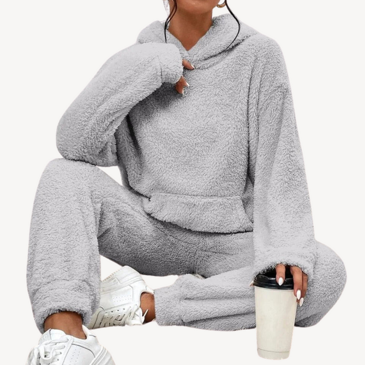 Drune | Damen Fleece-Loungewear-Set Trainingsanzug