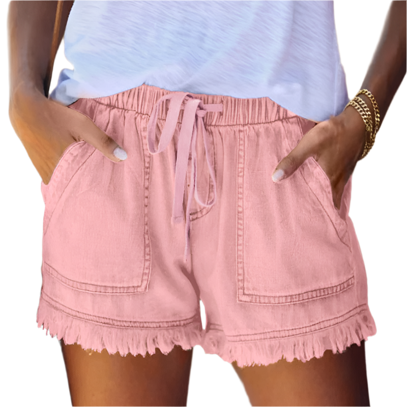 Drune | High-Waist Denim-Shorts