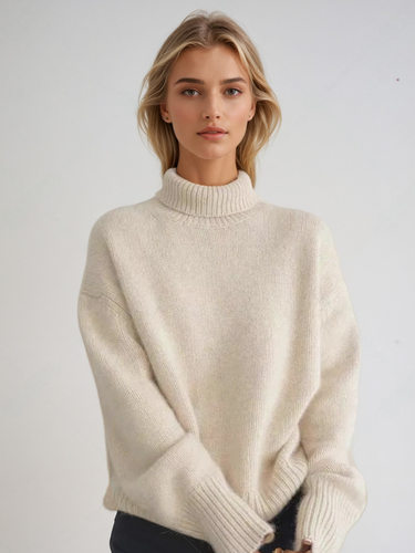 Drune | Kuscheliger Rollkragenpullover im Koreanischen Stil - Modischer Oversize-Strick für Herbst & Winter
