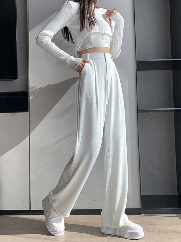 Drune | Moderne Hose Mit Hoher Taille