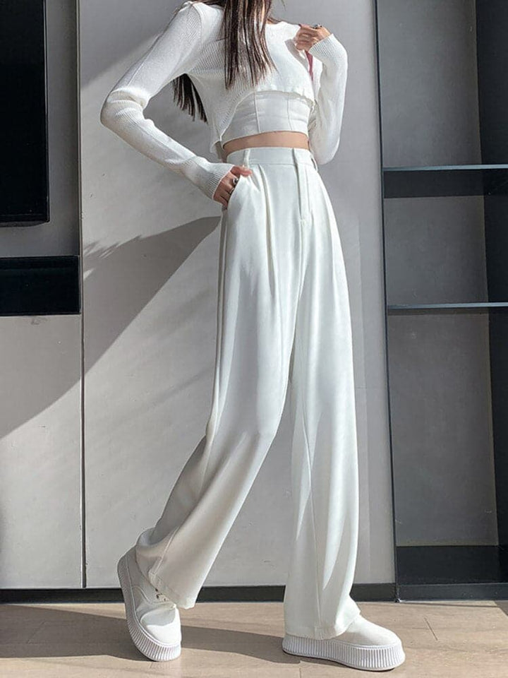 Drune | Moderne Hose Mit Hoher Taille