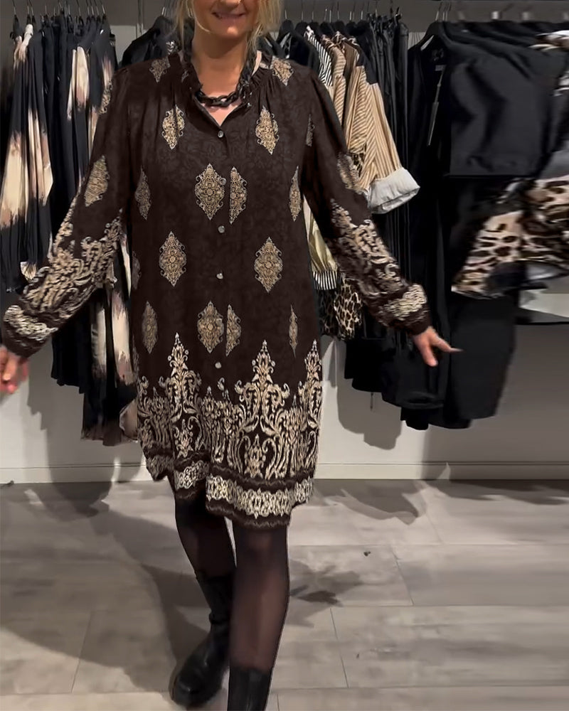 Drune | Revers und Button Down Vintage Print