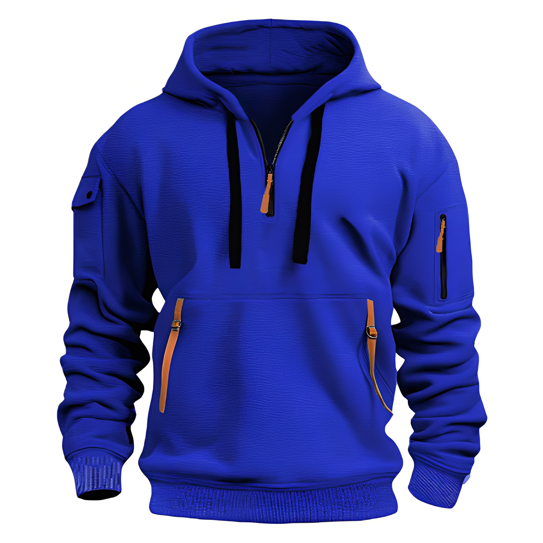 Drune | Locker Hoodie mit Halbzip für Männer