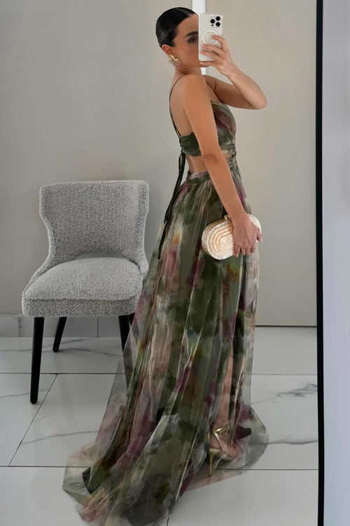 Drune | Enchant My Love Print Maxi Kleid