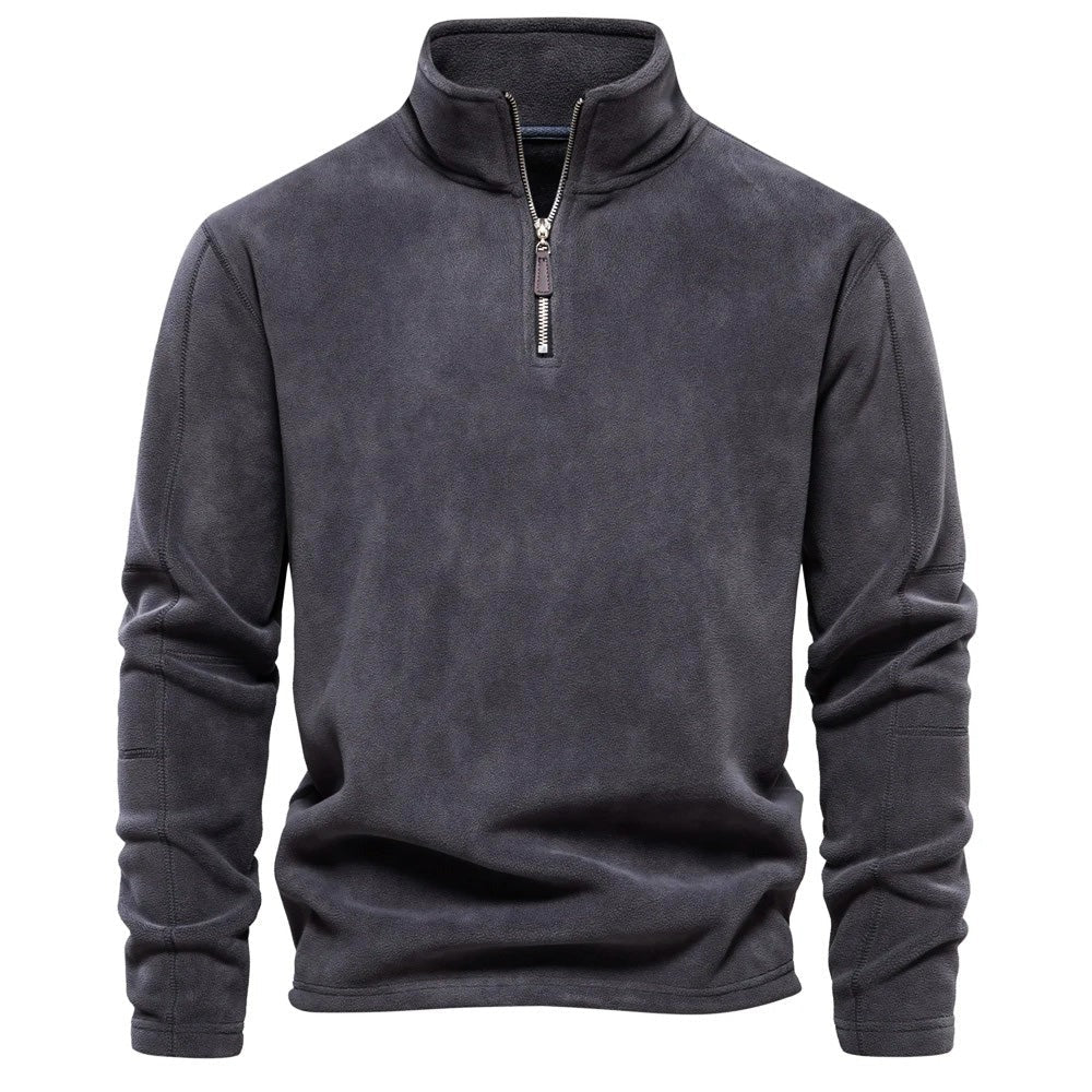 Drune | Strickpullover Mit Half-Zip Wollmischung Klassisch Und Bequem