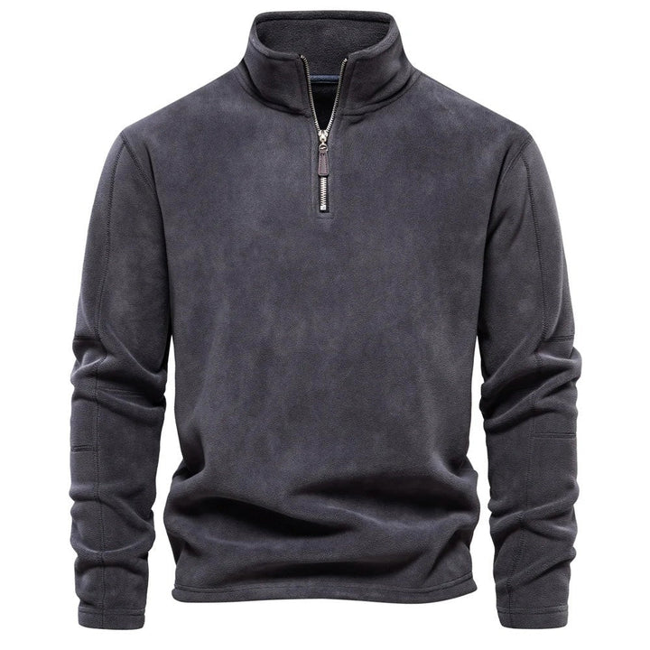 Drune | Strickpullover Mit Half-Zip Wollmischung Klassisch Und Bequem