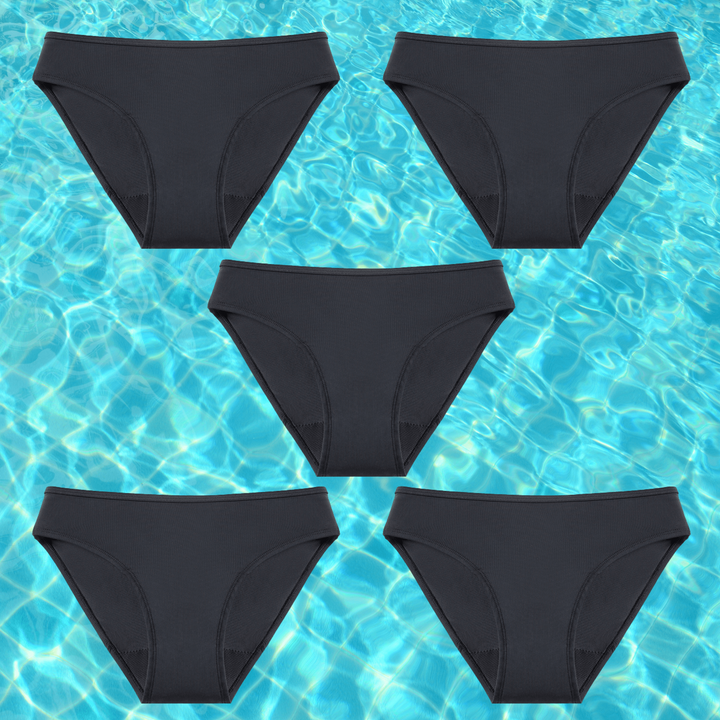 Drune | Damen Menstruation Bikinislip Damenunterwäsche Schwimmbekleidung