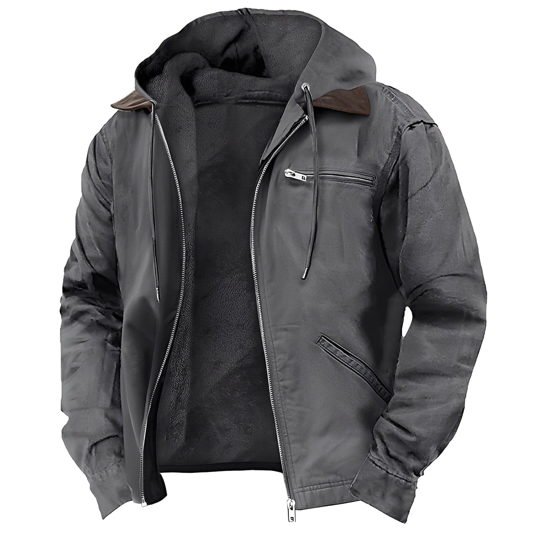 Drune | Warme Outdoor-Jacke mit Kapuze für Herren