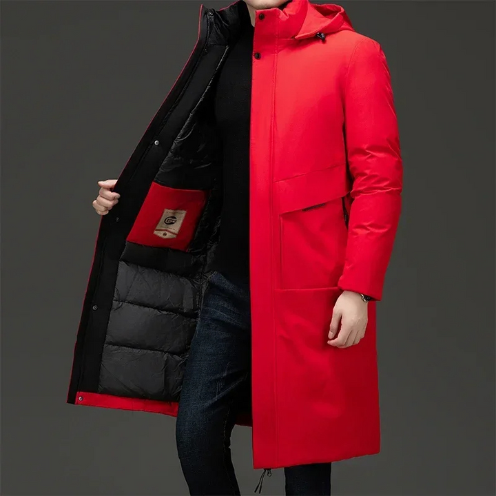Drune | Herren Longline Parka - Mit Kapuze und isolierter Fütterung