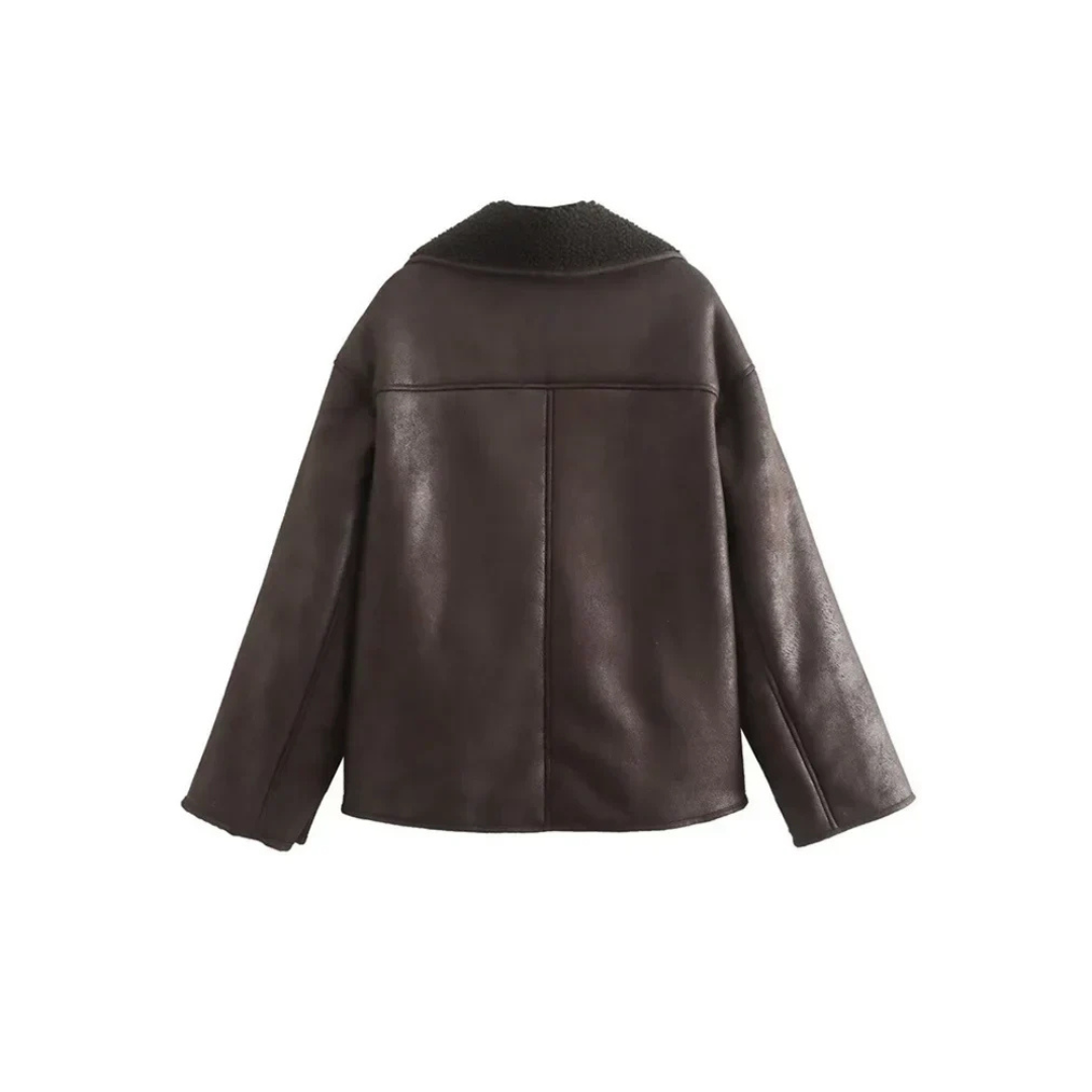 Drune | Winterstyle Langarmjacke mit Kragen für Damen