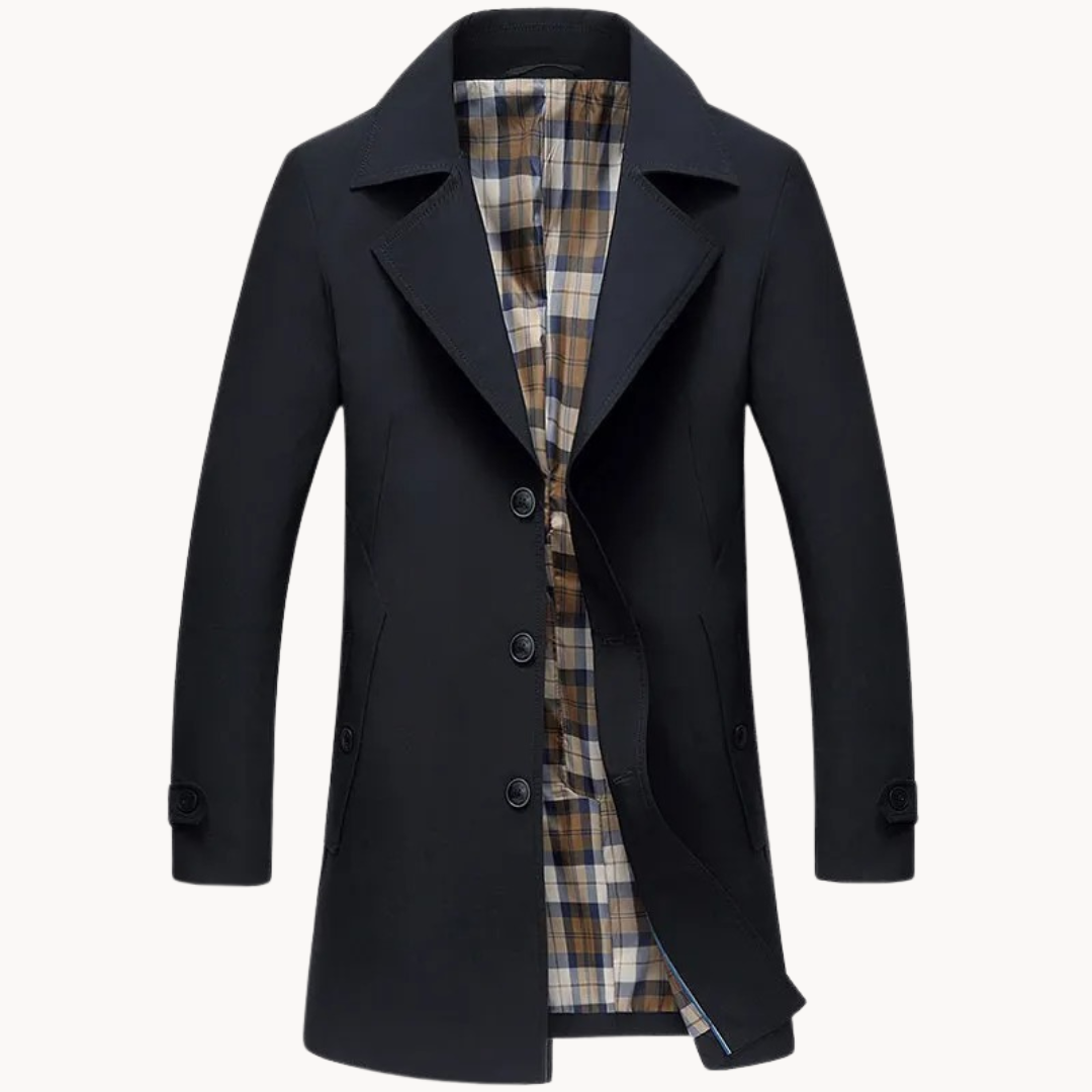Drune | strapazierfähiger winddichter herren-trenchcoat mit design