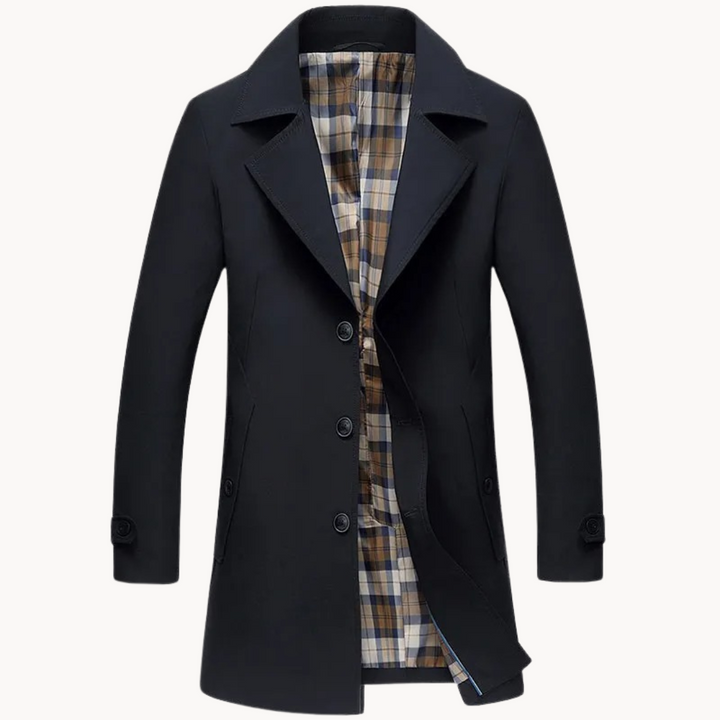 Drune | strapazierfähiger winddichter herren-trenchcoat mit design