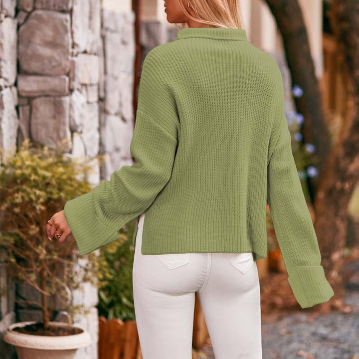 Drune | Schlichter Pullover Aus Einfarbigem Strick