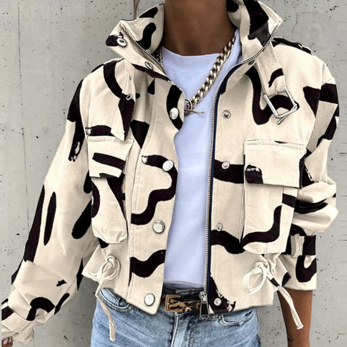 Drune | Moderne Damen-Jacke mit Kordelzug
