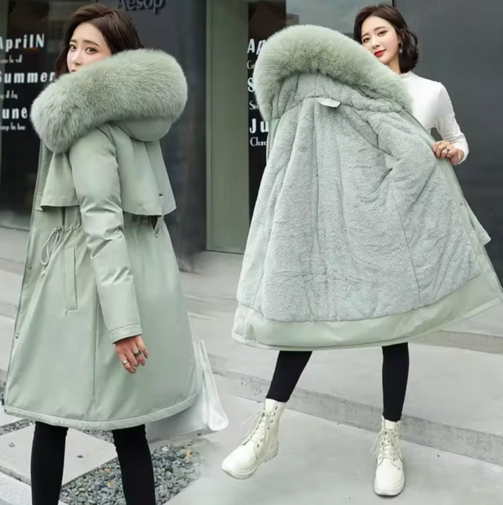 Drune | Lange Wolljacke Mit Kapuze
