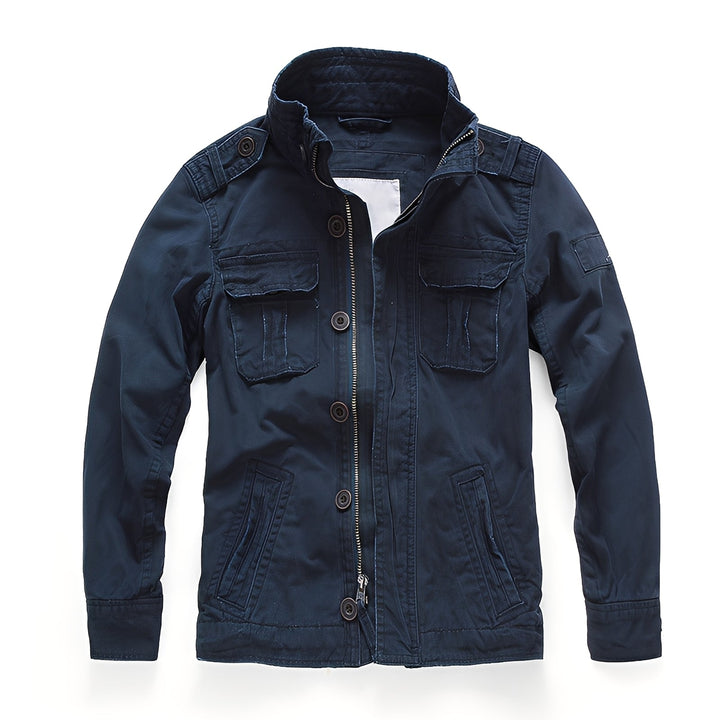 Drune | Klassische Denimjacke mit Taschen für Männer
