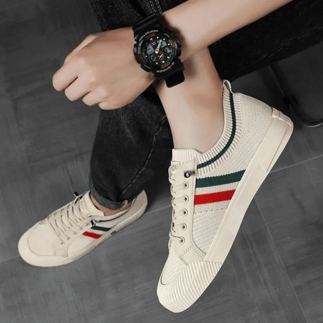 Drune | Lässige Sneakers Mit Strickmuster Für Männer